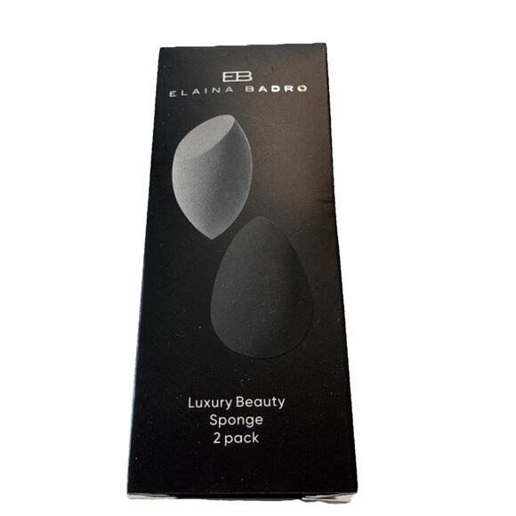 Elaina Badro Luxury Beauty Sponge 2 Pack - Black & Gray - Picture 3 of 3
